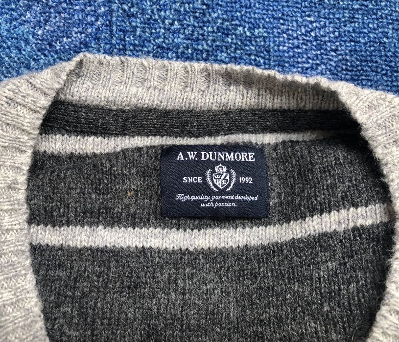 80% вълна A.W. Dunmore Wool Pullover мъжки пуловери - М