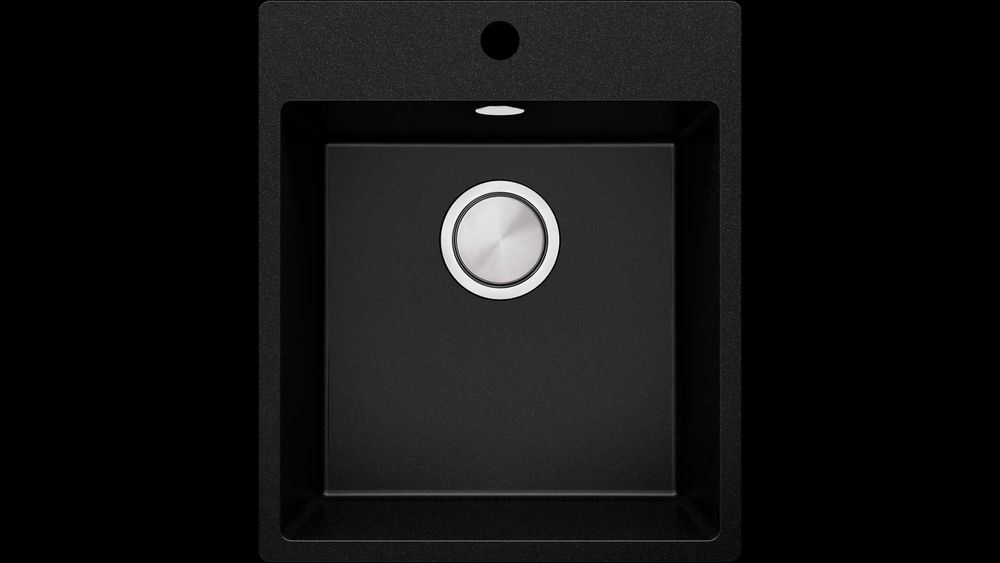 -31% Супер Промо Черна кухненска мивка от гранит Рига 45 XL 430 x 500
