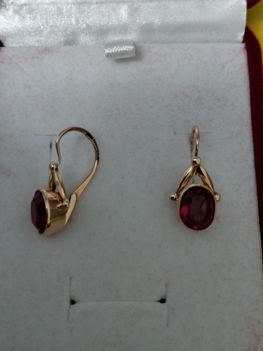 Советские серьги 583 пробы