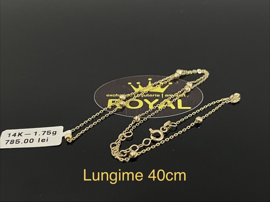 Bijuteria Royal CB : Lănțișor damă aur 14k 1,75gr