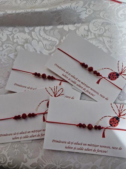 Mărțișoare cu bile aur 14k!