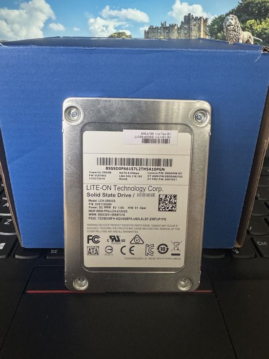 SSD Lite-On 256GB SATA III 2.5" – Pentru Laptop/PC (Lenovo/Dell/HP)