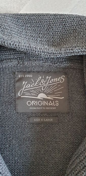 Cardigan Pulover Jack&Jones Gri barbati marimea XL
