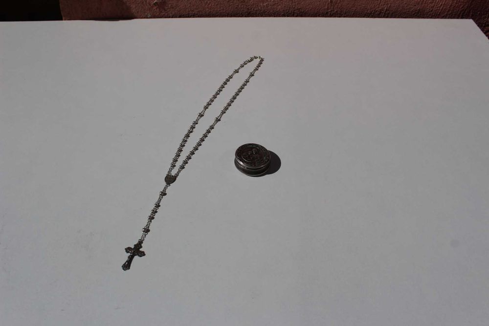 Set rozar/matanie si cutie ARGINT 800, lucrat manual