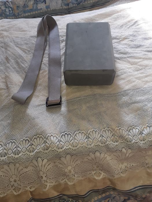 Ремень и блок для йоги