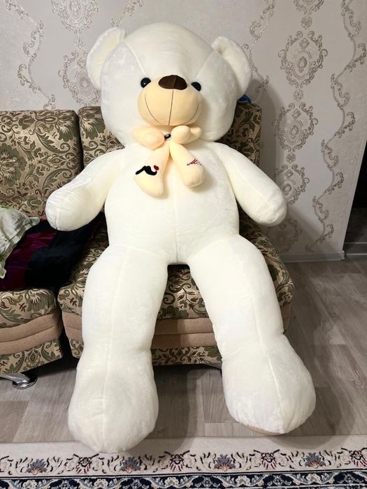 Мишка белый тедди