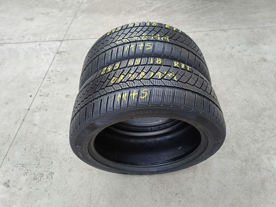 Doua anvelope iarna 245 45 18 continental winterconatct TS 830P RFT