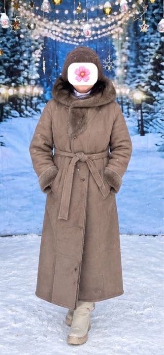 Дубленка зимняя наиуральная двусторонняя