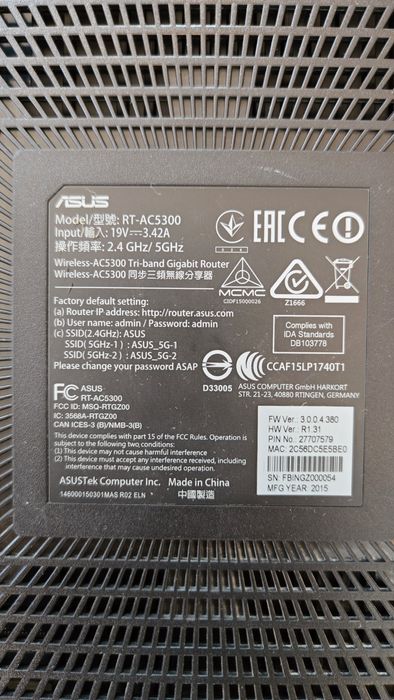 Asus RT AC530O wifi