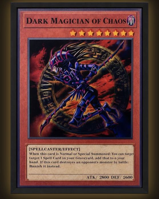 3D Постер «Yu-Gi-Oh!» в раме (Dark Magician, Girl, Chaos)