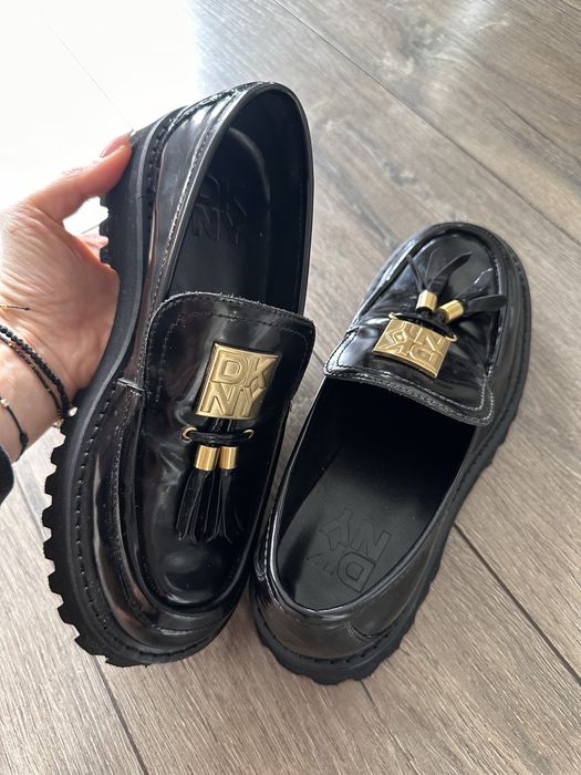 Кожени лоуфъри DKNY