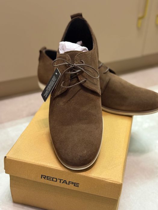 Мъжки кафяви велурени обувки