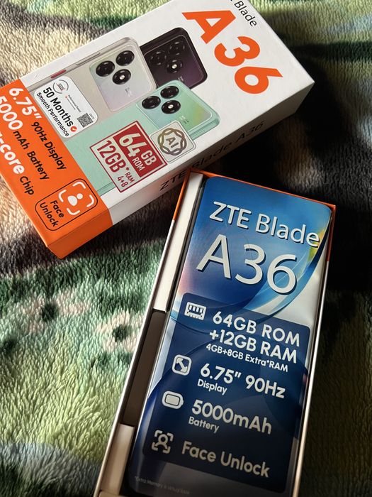 Смартфон ZTE A36 новый