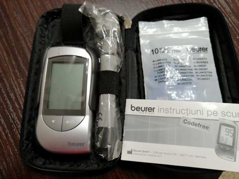 Glucometru Beurer/măsurarea glicemiei