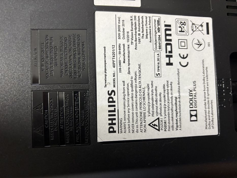 Televizor Philips 102 cm FullHD