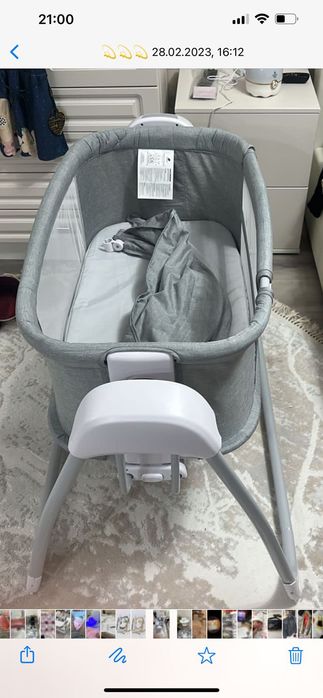 Продам манеж-кровать электрическая с пультом.