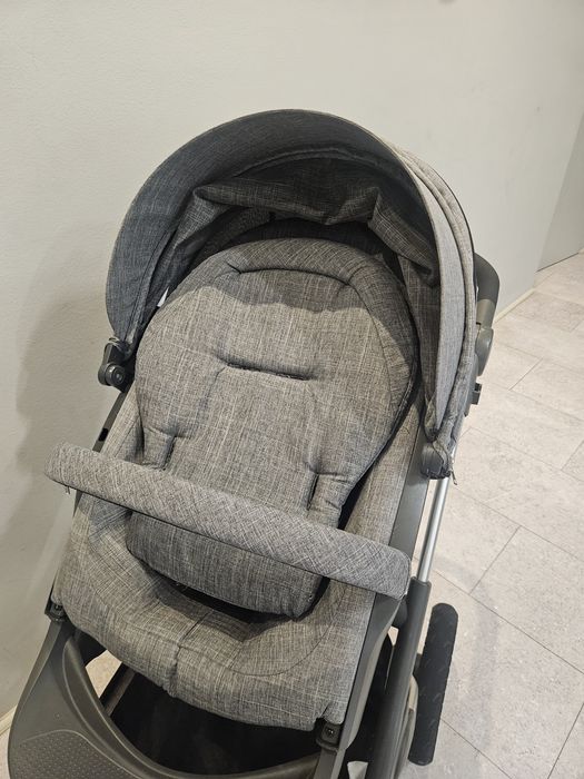 Carucior Stokke Trailz gri cadru+scaun sport