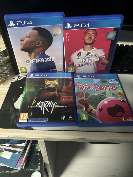 Топ Цена! Игри за ps4 Fifa20,Fifa22,Stray и Slime rancher.