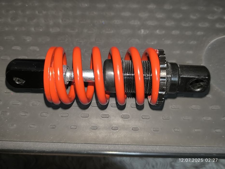 Регулируемый пружинный амортизатор 125 мм для самоката и ведосипеда