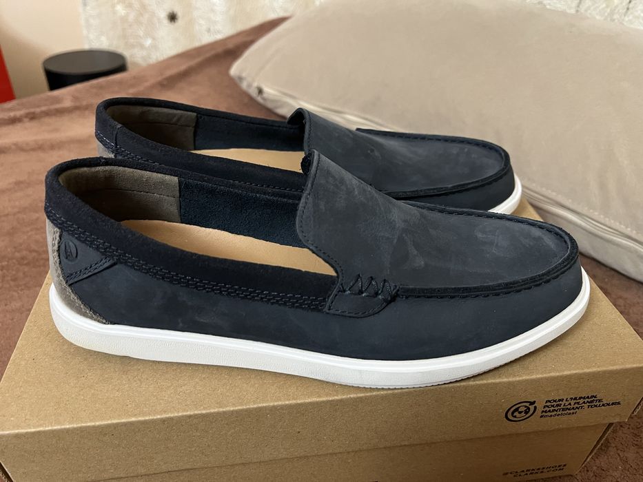 Vand mocasini Clarks din piele nubuck