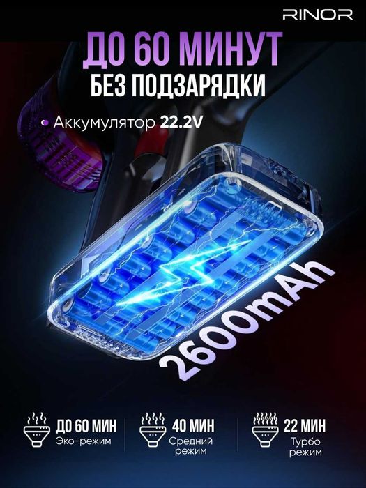 Мощный беспроводной пылесос