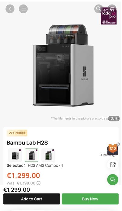 Bambu Lab H2S combo