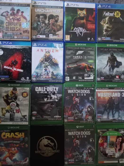 Продам игровые диски для ps 5 ps4 Xbox