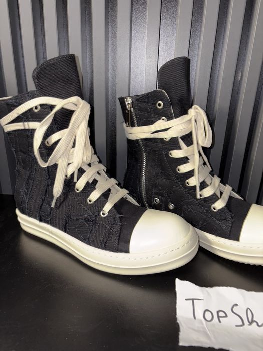 Rick Owens Slashed Denim