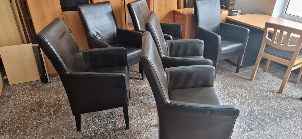 6 scaune din piele naturala