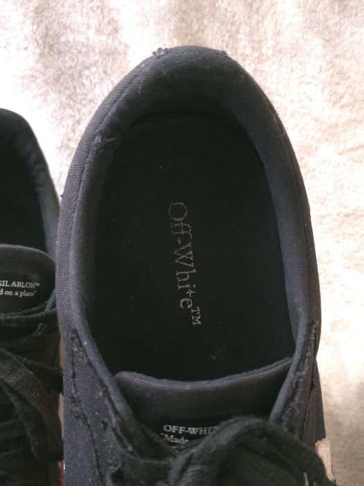 Оригинални Off-White Low Vulcanized Nero Canvas Обувки
