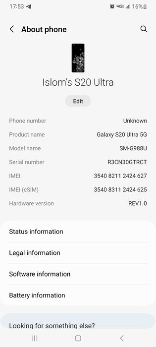 Samsung S20 ultra