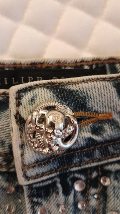 Оригинални къси дънки Philipp Plein Филип Плейн 100% оригинал