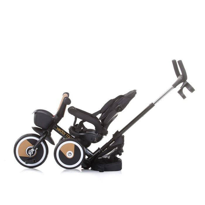 CHIPOLINO Триколка със сенник ВЕКТОР MG 360° ЧЕРЕН