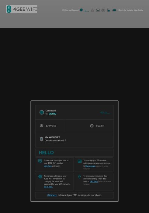 Router 4G Alcatel EE40VB Modem cu SIM Hotspot portabil decodat
