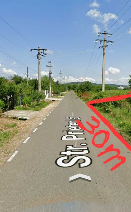 Teren intravilan construibil 1700 mp Ograzile ( Merei)