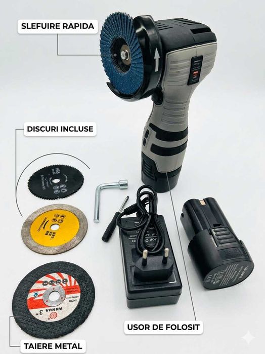 Flex pe acumulator 48V Haina kit complet cu accesorii