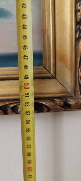 Tablou cu rama realizat in ulei