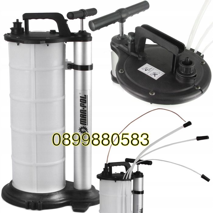 Ръчна вакуум помпа за източване на масло-9литра. Mar-Pol