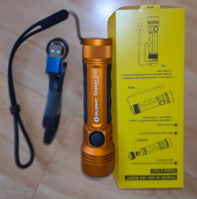 Нов LED фенер Olight Seeker 2 Pro (до 3200  лумена) - оранжев