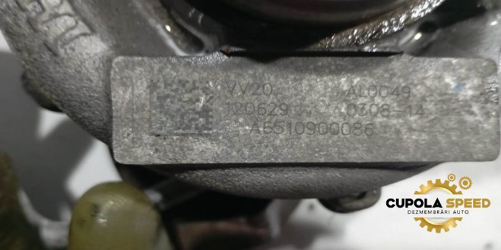 Turbosuflanta Turbo A6510900086 2.2CDI Euro 5 Mercedes-Benz C-Class W
