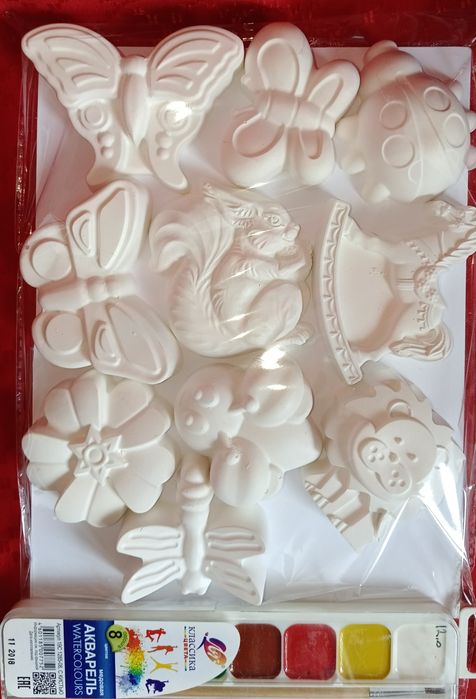 Фигурки раскраски для детского творчества из гипса