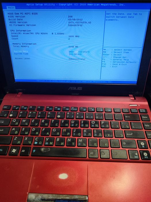 Ноутбук на запчасти