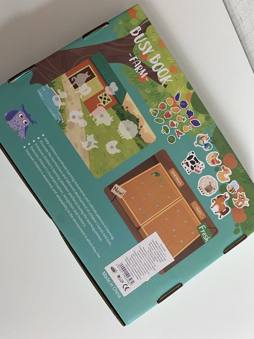 Образователна книга Ферма с дидактични игри