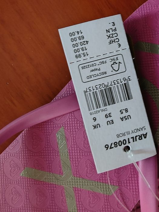 Нови джапанки Roxy - 39 номер