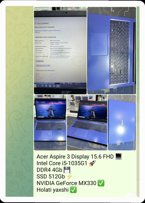 Acer Aspire 3 Noutbuk sotiladi