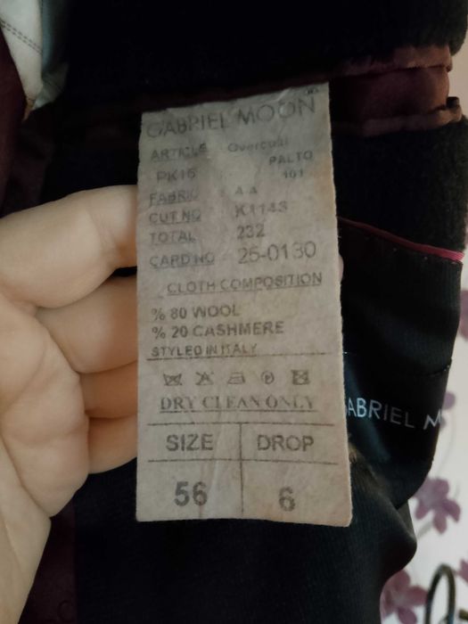 Pardesiu bărbătesc cașmir