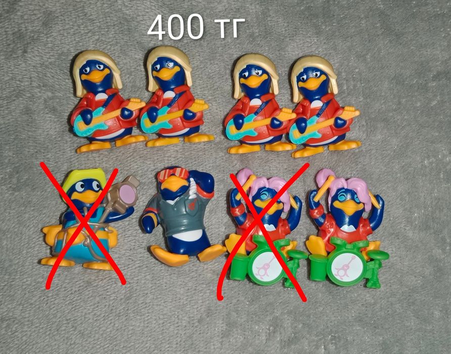 Фигурки киндер pinguini