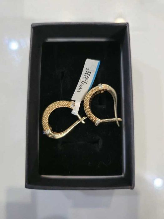 Золотые серьги 585 пробы