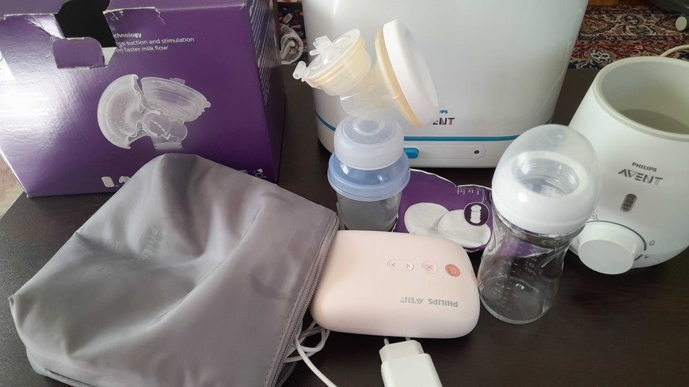 Помпа за кърмачки, стерилизатор и ел. уред за затопляне на храна