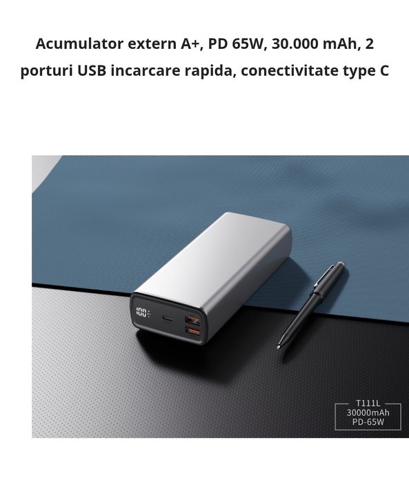 Powerbank 65w laptop, smartphone